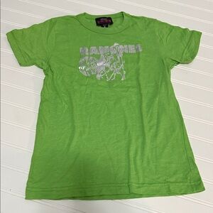 Ramones Gabba Gabba Hey Lime Green Graphic Women's Fitted Tee Rare Size Small
